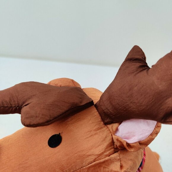 Gibson Greetings Plush Nylon REINDEER XMAS Stuffed Animal Soft Toy VTG 1993 Tag - Picture 9 of 11
